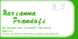 marianna prandofi business card